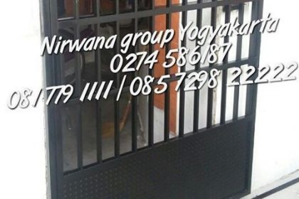 pintu pagar sliding nirwana grup yogyakarta solo semarang