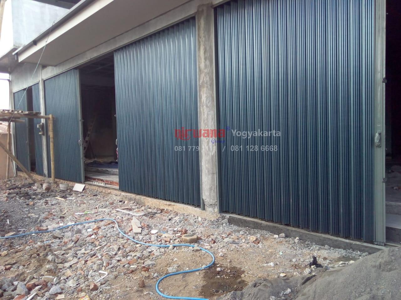 Pemasangan Pintu Folding Gate Jakartaan 0 8mm di Banaran 