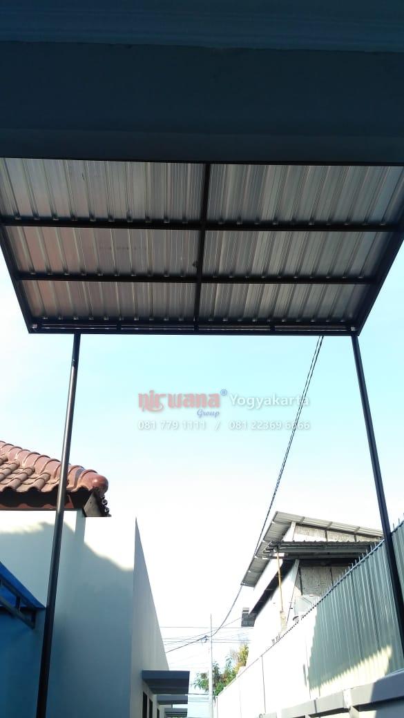 Proyek Pemasangan Canopy Galvalum di Wirosaban Yogyakarta 