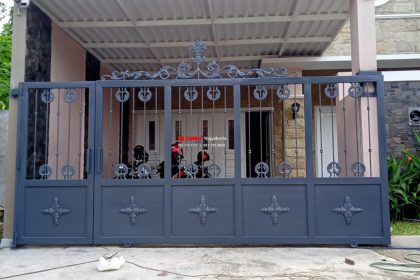Pemasangan Pagar Besi Tempa di Jl Mahkota Dewa Purwomartani Kalasan Sleman