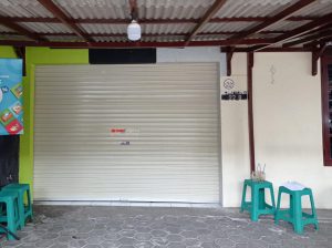 Pemasangan Rolling Door One Sheet Polos di Burger Bangor Banguntapan Bantul Yogyakarta