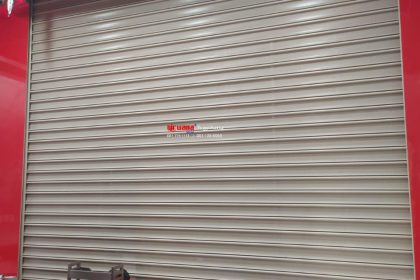 Rolling Door Electric Full Perforated 0,8mm Terbaik di Reddog PCM Surabaya