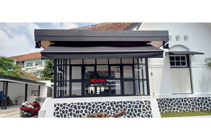 Pemasangan Canopy Awning Otomatis di Kotabaru, Gondokusuman, Yogyakarta.