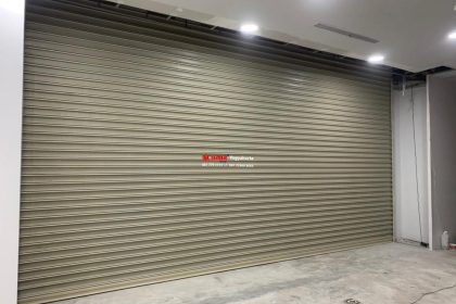 Proyek Pemasangan Pintu Rolling Door Electric Full Perforated 1,2mm di Ibox Pakuwon Mall Yogyakarta.