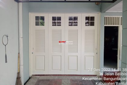 Pemasangan Pintu Sliding Premium Ekonomis 1,2mm di Wonocatur, Banguntapan, Bantul, Yogyakarta.