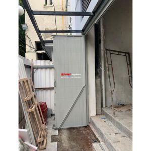 Instalasi Pintu Harmonika Rasional A Tanpa Plat Daun di Jl Tunjungan Surabaya Jawa Timur