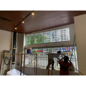 Instalasi Pintu Harmonika Rasional A Tanpa Plat Daun di Jl Tunjungan Surabaya Jawa Timur