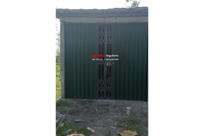 Pemasangan Folding Gate Standart 0,6mm di Ngaren Balecatur, Gamping, Sleman, Yogyakarta