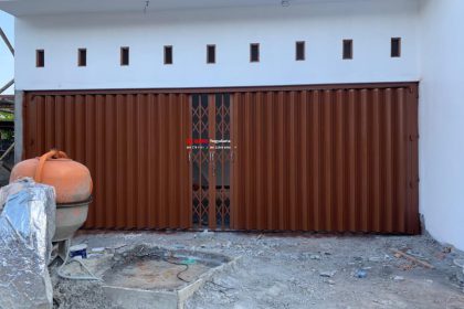 Pemasangan Pintu Harmonika Rasional A 1,2mm di Kalitirto Berbah, Sleman, Yogyakarta.