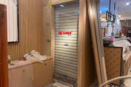 Pemasangan Rolling Door One Sheet Full Perforated di Shigeru Ambarrukmo Plaza Mall, Yogyakarta.