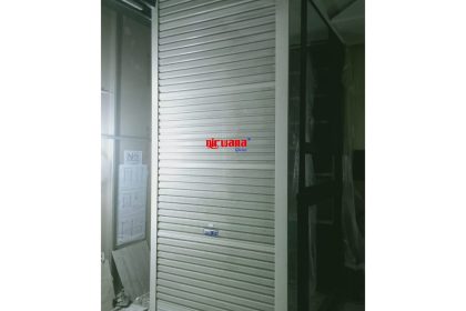 Pemasangan Rolling Door One Sheet Full Perforated di Tenant Quali Ambarukmo Plaza Yogyakarta