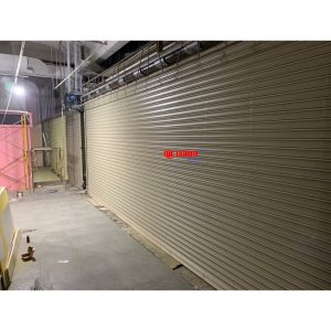 Pemasangan Rolling Door Electric Full Perforated 1,4mm di Tenant KKV Paragon Solo Mall
