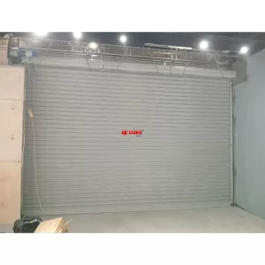 Pemasangan Rolling Door Electric Full Perforated 1,0mm di FILLA Pakuwon Mall Surabaya Jawa Timur