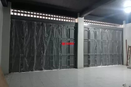 Pemasangan Pintu Lipat Premium Ekonomis 1,2mm di Mulungan Wetan Mlati, Sleman, Yogyakarta.