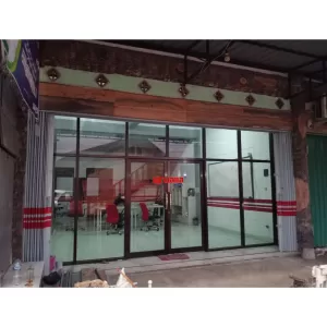 Pemasangan Folding Gate Standart 0,5mm di Lembaga Pengembangan Bisnis Solo, Jawa Tengah.