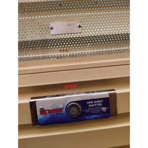 Pemasangan Rolling Door One Sheet 70cm Perforated di Samsung Plaza Udayana Mall, Bali. .