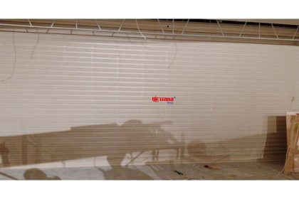 Pemasangan Rolling Door Electric Full Perforated 1,2mm di Oh! Some Plaza Medan Fair