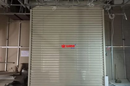 Pemasangan Rolling Door Electric Full Perforated 0,8mm di Otani Ambarukmo Plaza Yogyakarta