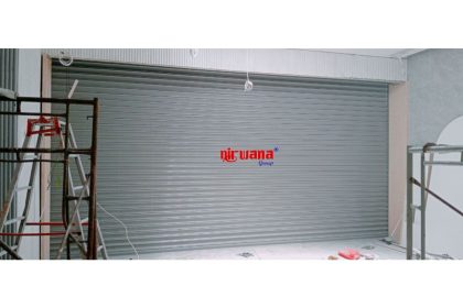 Pemasangan Rolling Door Electric Full Perforated 1,2mm di UBS Gold, Pakuwon Mall Surabaya