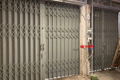 Pemasangan Folding Gate Standart 0,5mm di Tunjungan Genteng, Surabaya, Jawa Timur