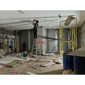 Pemasangan Rolling Door One Sheet Full Perforated di Samsung DP Mall Semarang