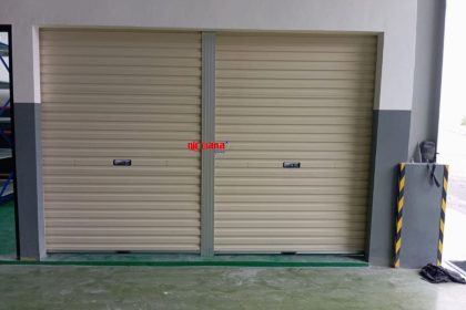 Pemasangan Rolling Door One Sheet Polos di Jl Magelang Jetis, Sleman.