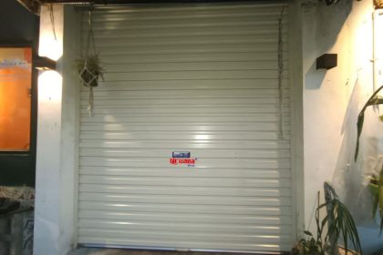Pemasangan Rolling Door One Sheet Polos di Sawahita House of Lokal Taste, Klaten.