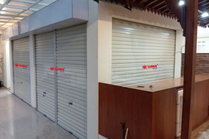Pemasangan Rolling Door One Sheet 70cm Perforated di Gombang Mlati, Sleman