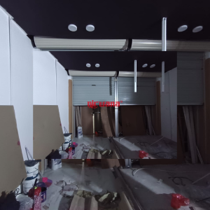 Pemasangan Rolling Door One Sheet 30cm Perforated Tenant Luuca Bandara Juanda Surabaya