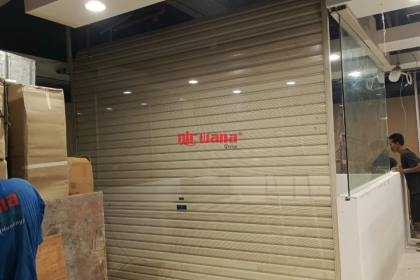 Pemasangan Rolling Door One Full Perforated Tenant WTC Mall Surabaya