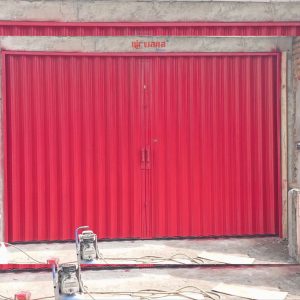 Pemasangan Folding Gate Standart Ketebalan 0,6mm di Sonopakis, Yogyakarta