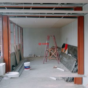 Pemasangan Folding Door PVC nih di Pandeyan Umbulharjo, Yogyakarta