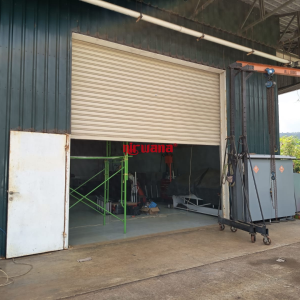 Pemasangan Rolling Door Electric Ketebalan 1,2mm di Praya, Lombok