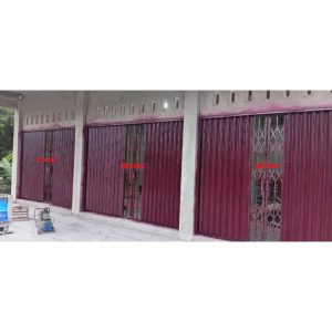 Pemasangan Folding Gate Standart 0,5mm di Prambanan Klaten Jawa Tengah