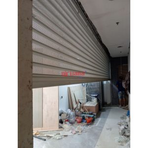 Pemasangan Rolling Door Electric Full Perforated 1,2mm di UBS Gold Pakuwon Mall Solo