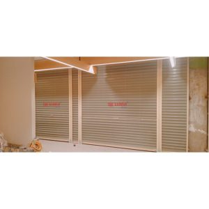 Pemasangan Rolling Door One Sheet Full Perforated di Richeese Malioboro Mall