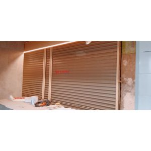 Pemasangan Rolling Door One Sheet Full Perforated di Richeese Malioboro Mall