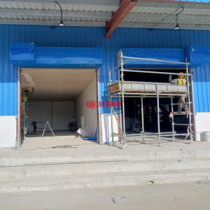 Pemasangan Rolling Door Electric Ketebalan 1,2 mm di PT Unilever Medan oleh Nirwana Group Surabaya