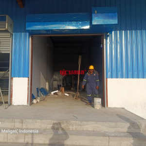 Pemasangan Rolling Door Electric Ketebalan 1,2 mm di PT Unilever Medan oleh Nirwana Group Surabaya