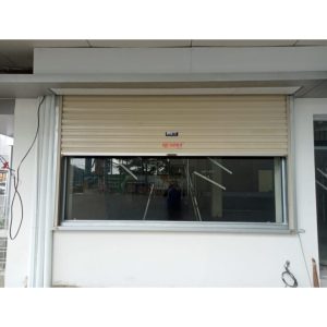 Pemasangan Rolling Door One Sheet 30cm Perforated di Jl Godean Yogyakarta